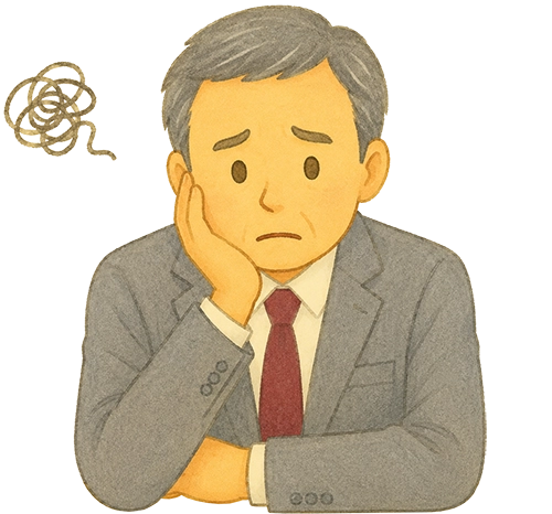 悩む社長